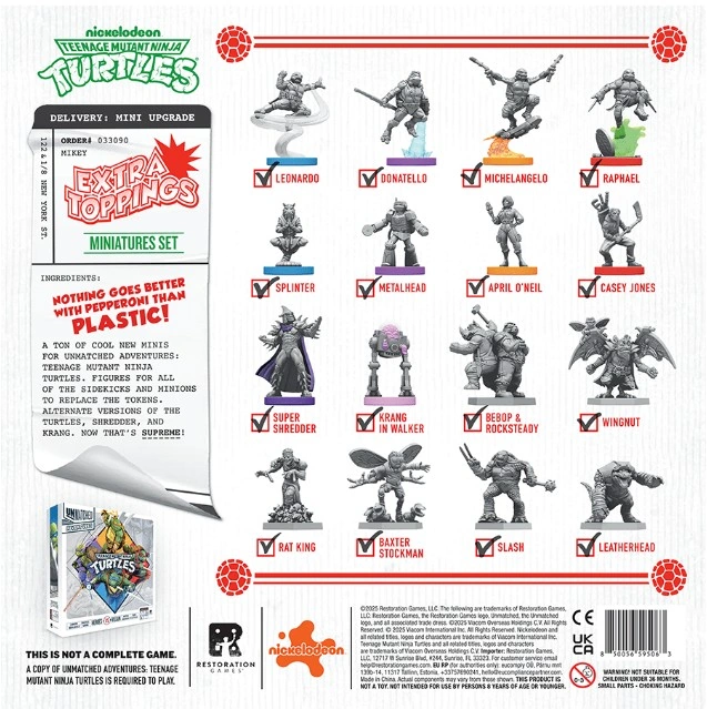 Upload image for Unmatched Adventures: TMNT – Extra Toppings Miniatures Pack