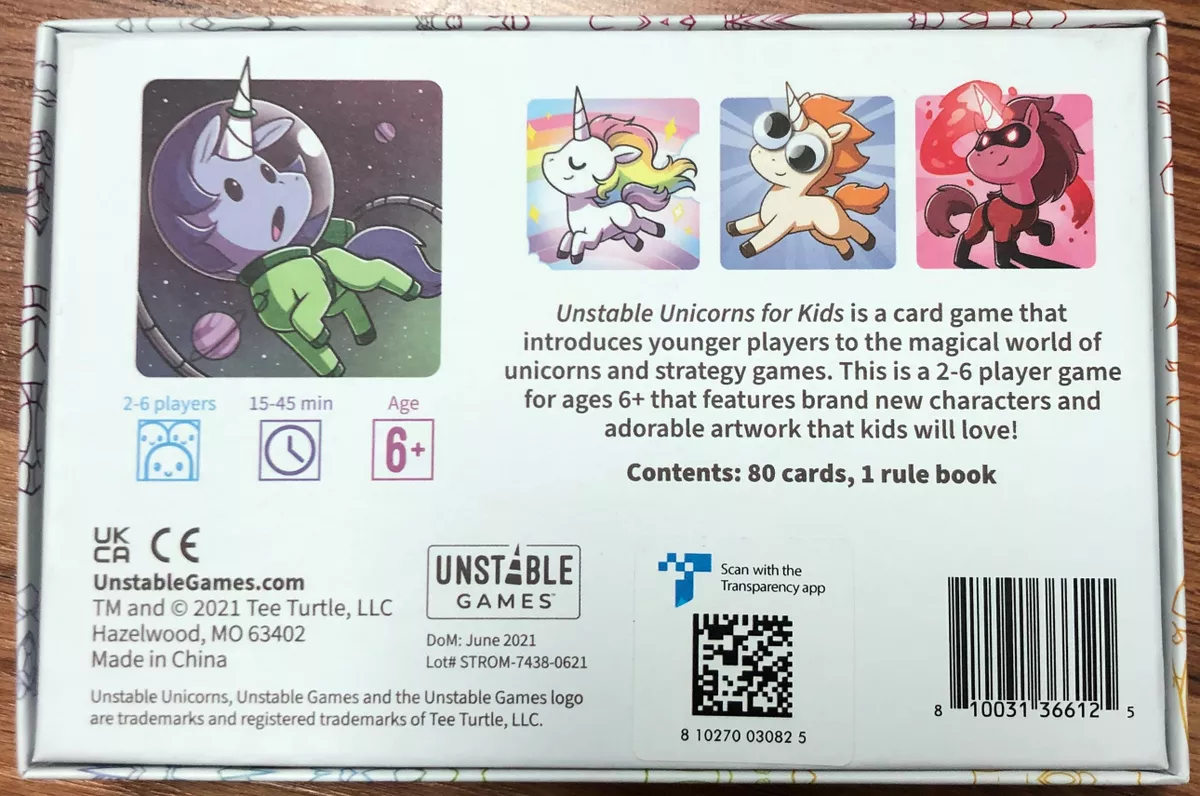Upload image for Unstable Unicorns for Kids