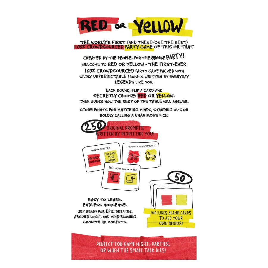 Upload image for Red or Yellow