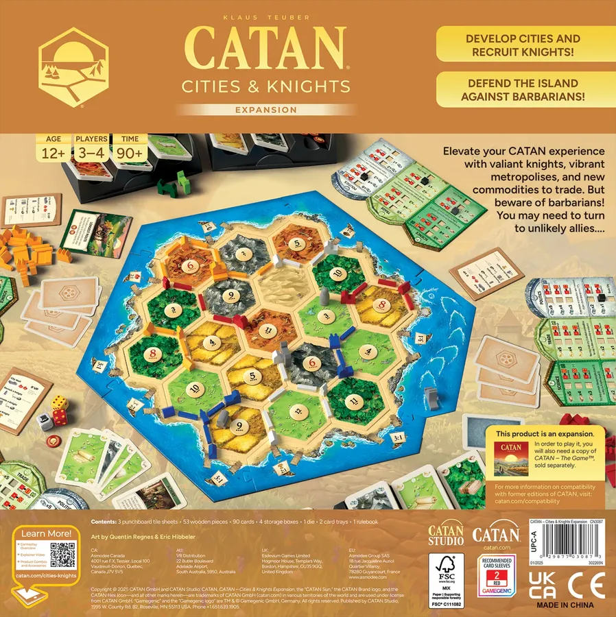 Upload image for Catan 6th Edition: Cities & Knights Expansion